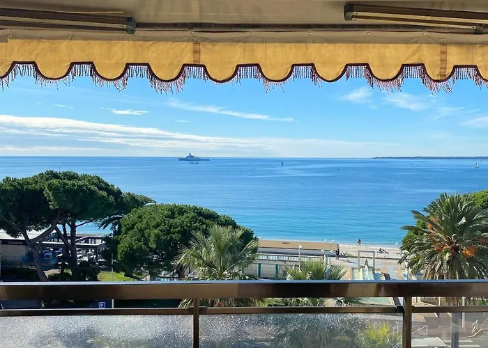 Luxurious Large 2 Rooms With Panoramic Sea View, Ac Antibes fotoğrafı