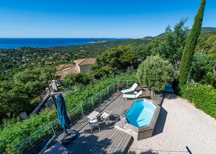 Photo de Villa avec piscine et vue sur mer panoramique La Croix-Valmer